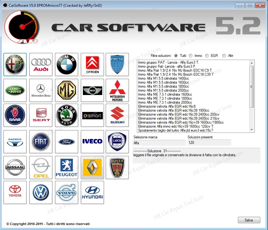 Embroidery Legacy Software - CarSoftware 5.2 EPROMmicro77 Car Software 5.2