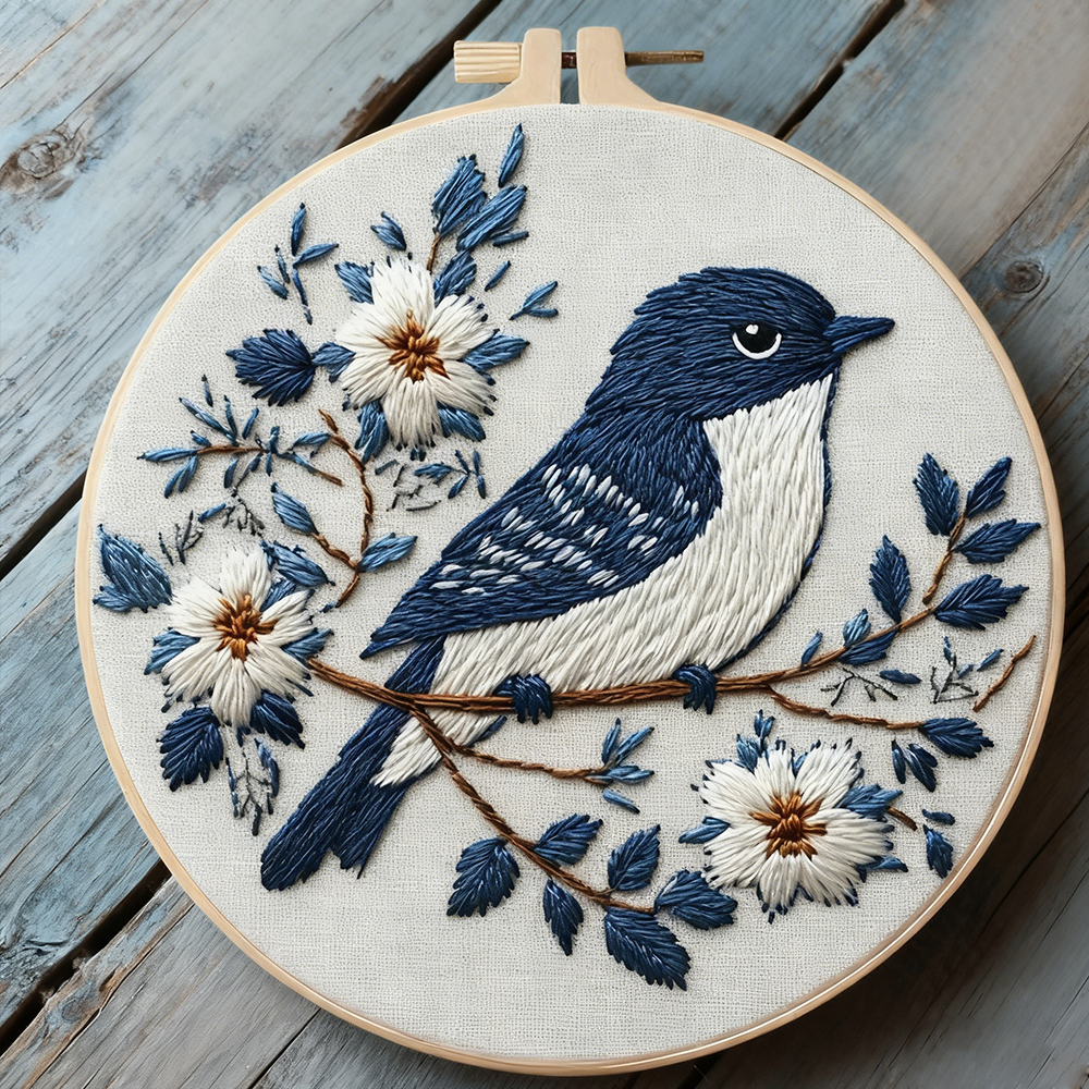 Embroidery Whale - 1pc Cross Stitch Kits Bird Flower