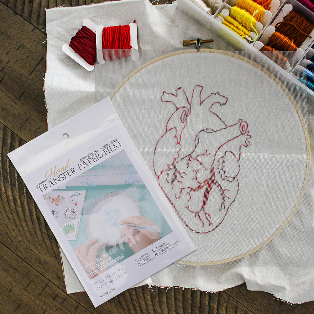 Water Soluble Stabilizer - 8Pcs Water Soluble Embroidery Transfer Paper