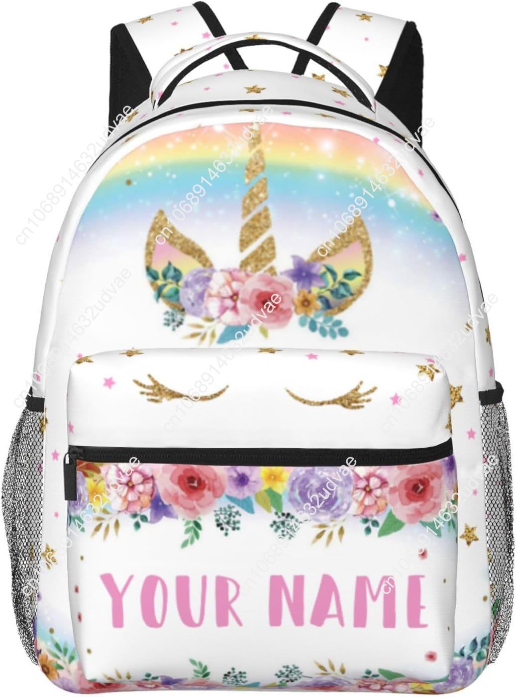 Embroidery Unicorn - Personalized Backpack for Girls Boys, Custom