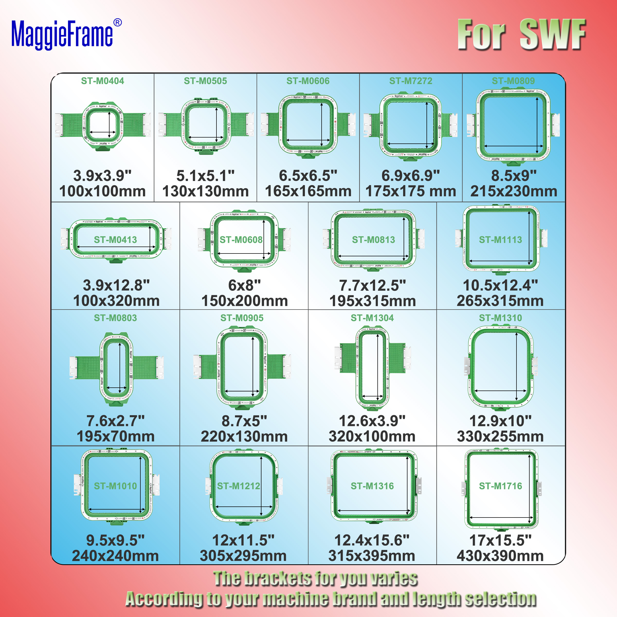Embroidery Uk - Maggieframe MightyHoop Magnetic embroidery hoop for