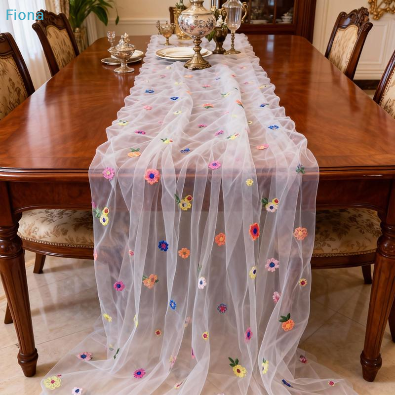 Embroidery Daisy Flower - ✔Embroidery Daisy Table Runner Floral Embroidered