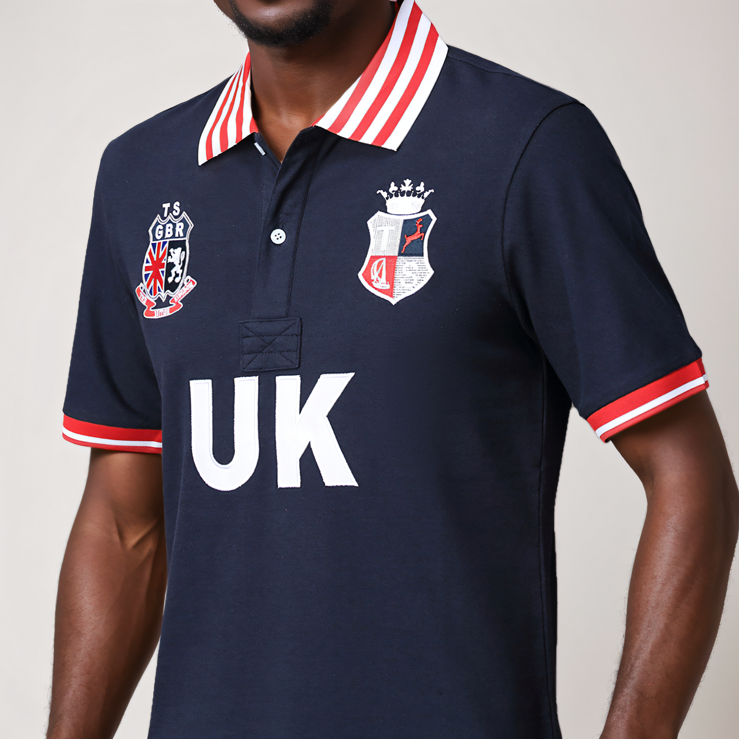 Men's polo shirt UK British Ro - Embroidery Uk avaliação e preço