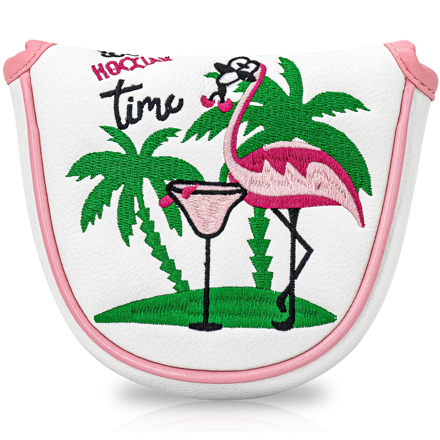 1pc Flamingo Golf Club Headcov - Embroidery Design avaliação e preço