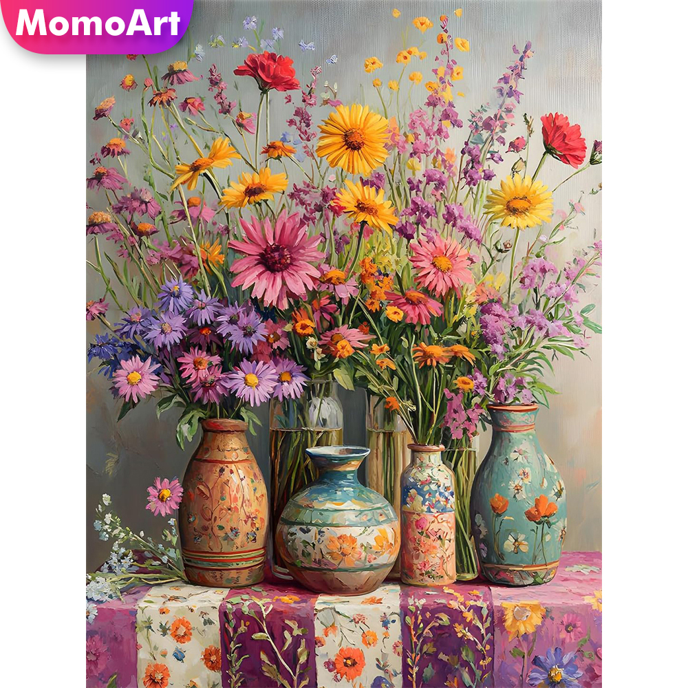 Momoart New Arrival Diamond Em - Embroidery Daisy Flower avaliação e preço