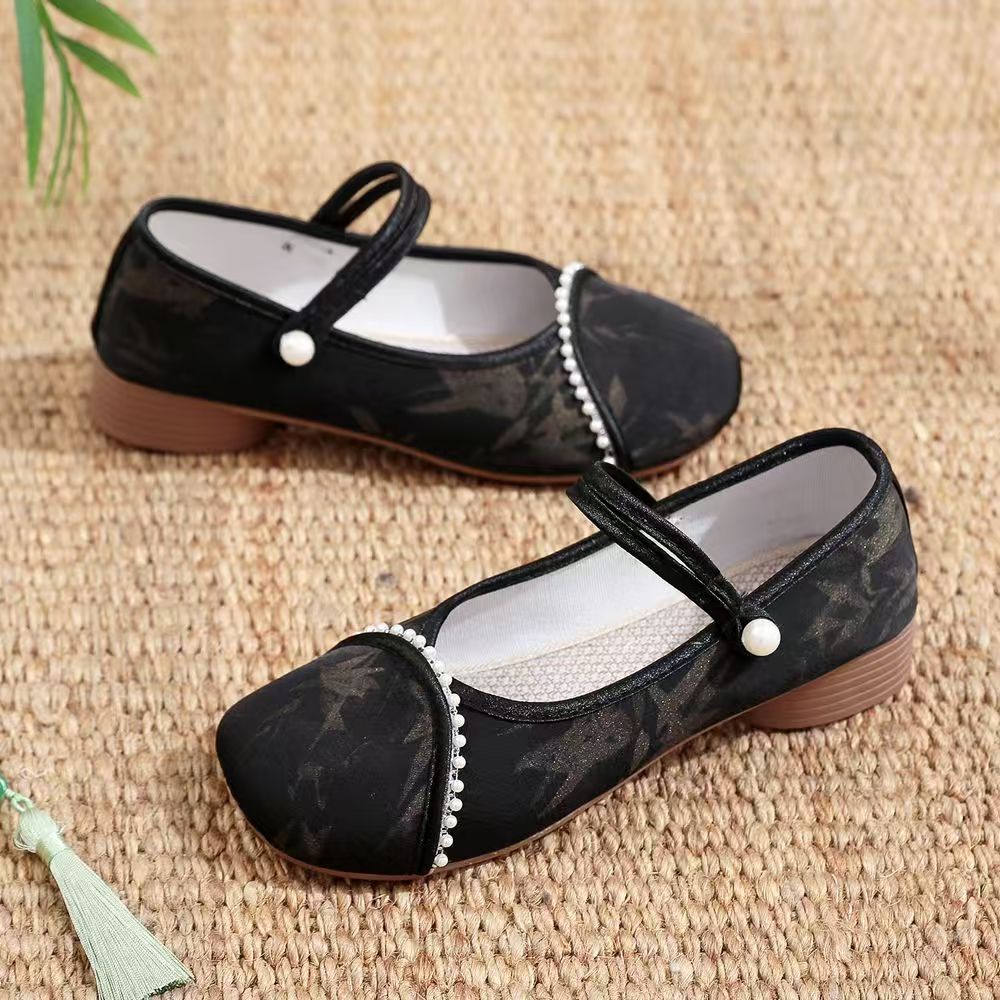 Chinese Style Women Low Heel C - Embroidery Horse avaliação e preço