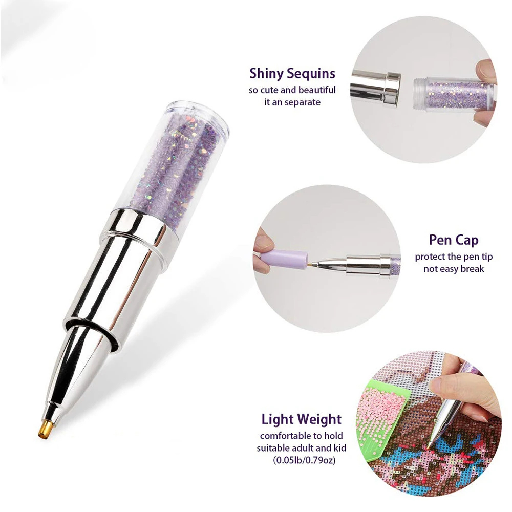 Lipstick Shape Diamond Paintin - Embroidery Needle Pen avaliação e preço