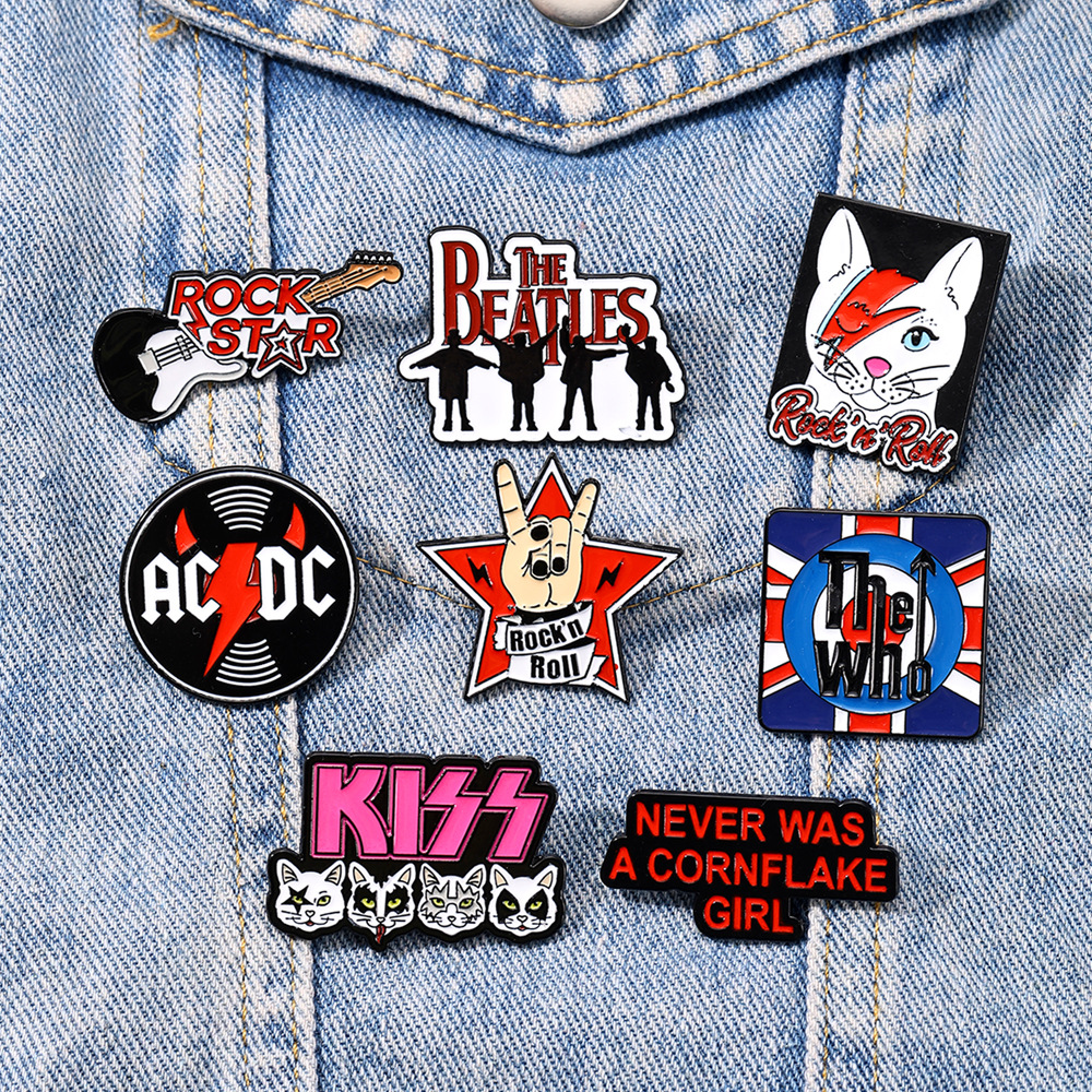 KISS Rock Bands Pop Music Logo - Embroidery Kiss avaliação e preço