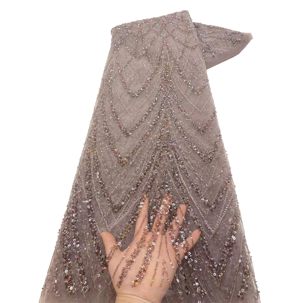 Luxury African Sequins Beaded  - Embroidery Gradient avaliação e preço