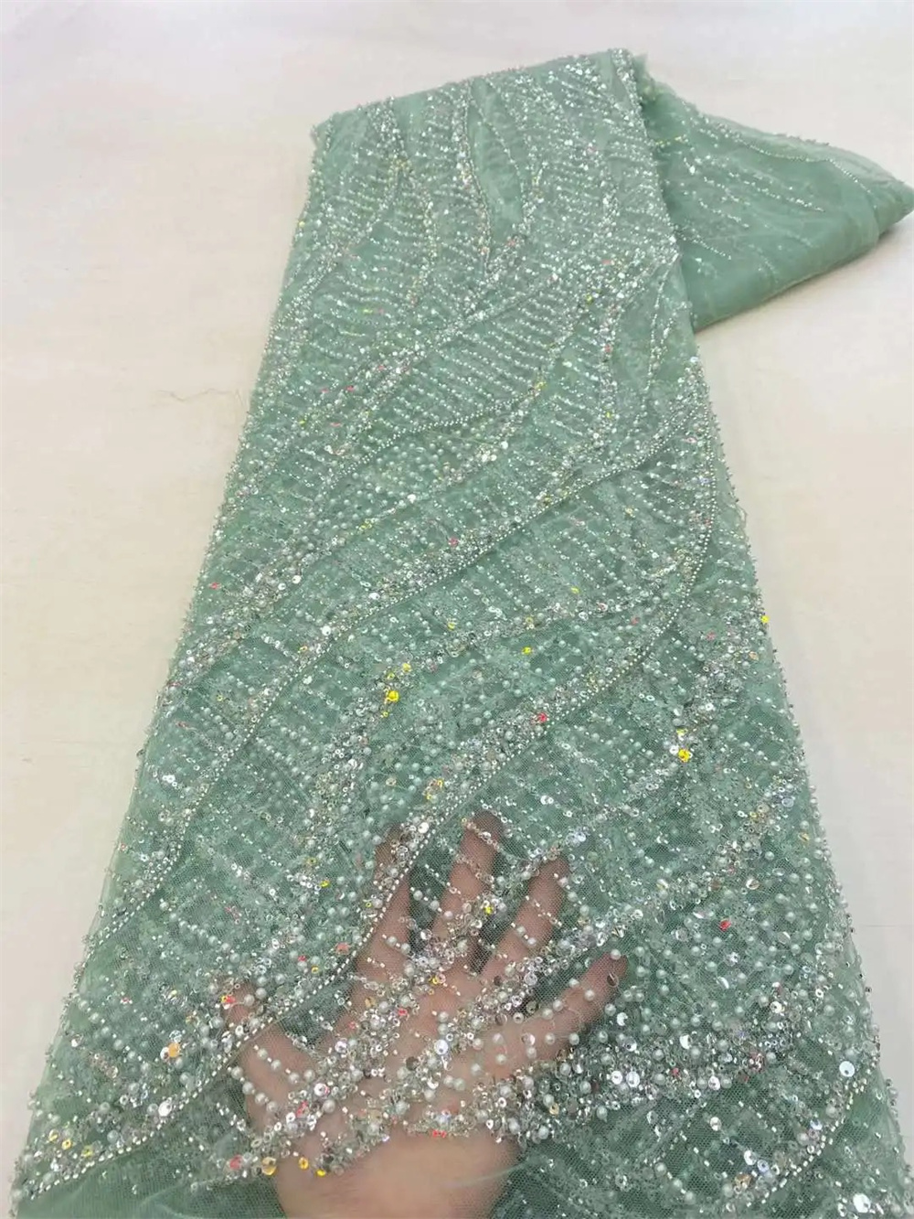 African Sequins Beaded Groom L - Embroidery Gradient avaliação e preço
