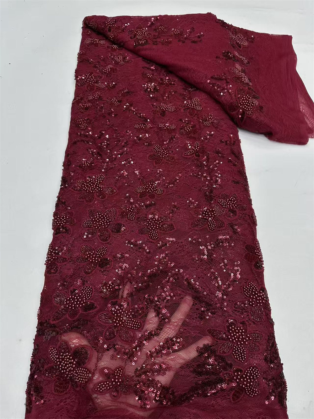Luxury African Sequence Lace F - Embroidery Gradient avaliação e preço