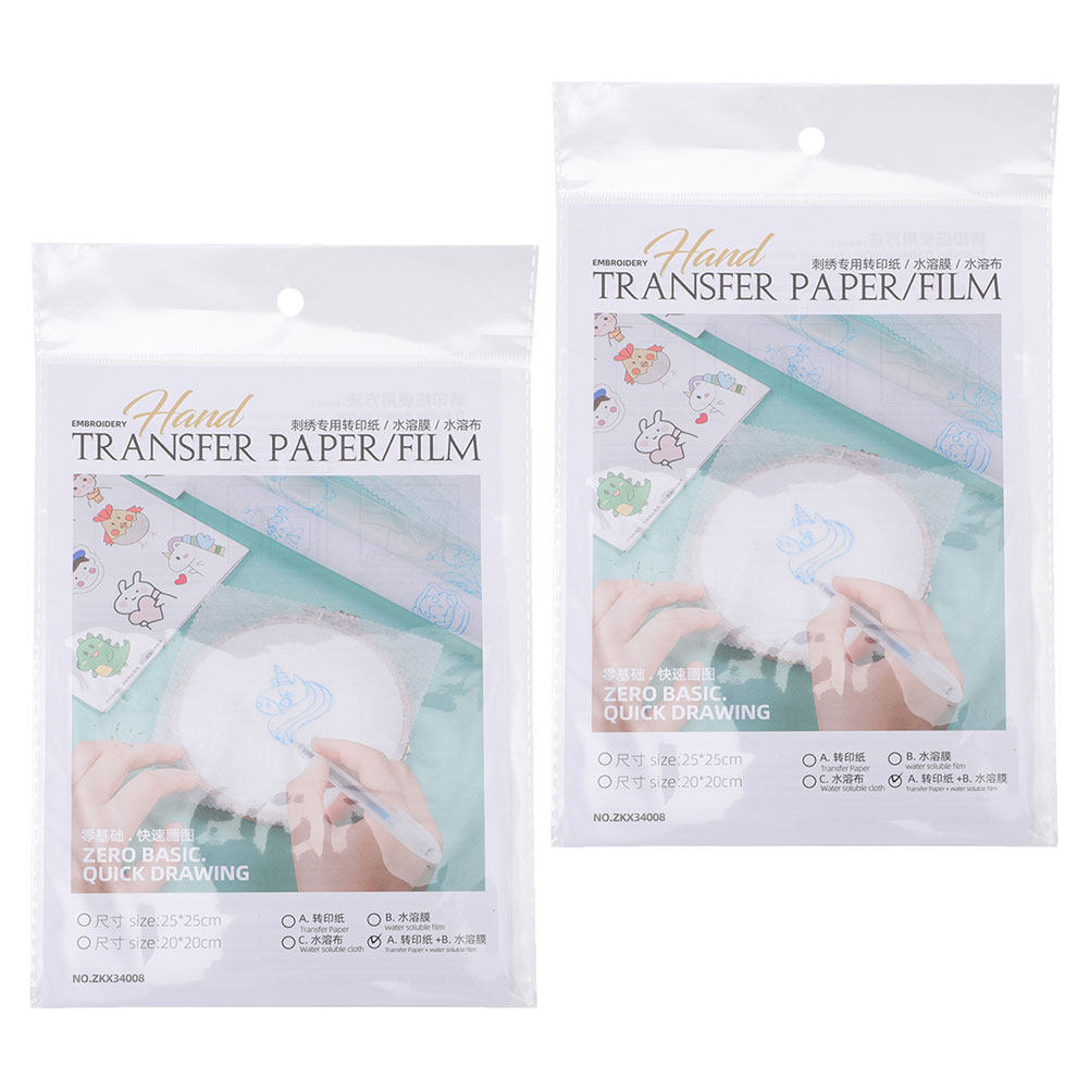 8Pcs Wash Away Embroidery Tran - Water Soluble Stabilizer avaliação e preço