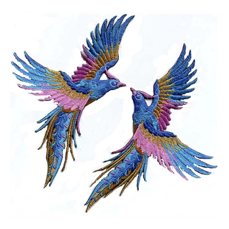 1 Pair Embroidery Patch Swallo - Embroidery Unicorn avaliação e preço