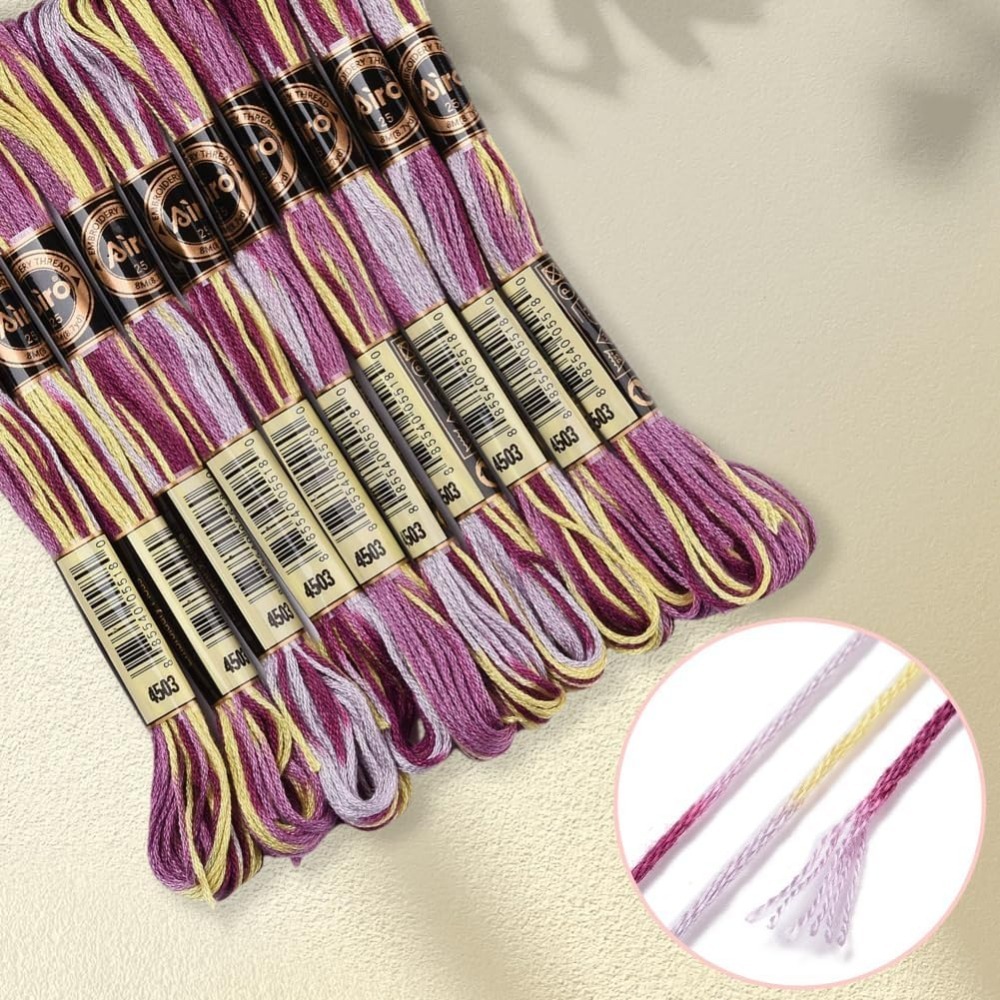 6 Strands Purple Variegated Em - Embroidery Gradient avaliação e preço