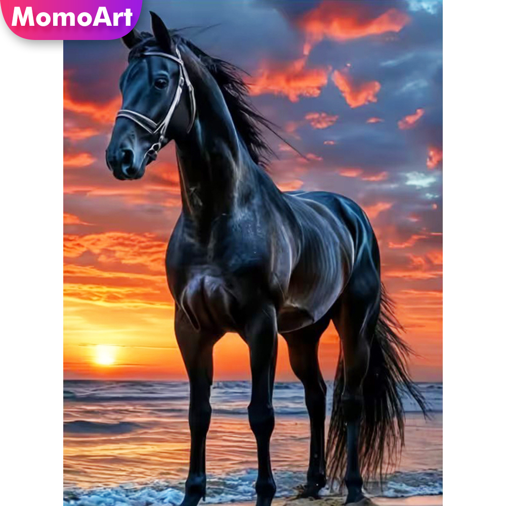 Momoart Diamond Painting Horse - Embroidery Horse avaliação e preço