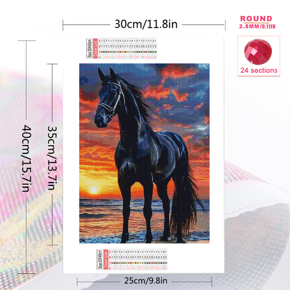 Momoart Diamond Painting Horse - Embroidery Horse avaliação e preço