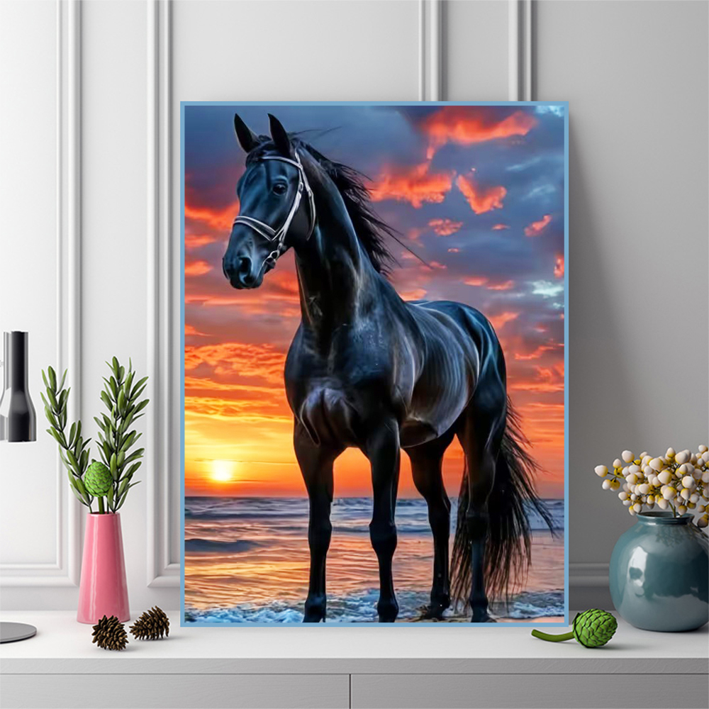 Momoart Diamond Painting Horse - Embroidery Horse avaliação e preço