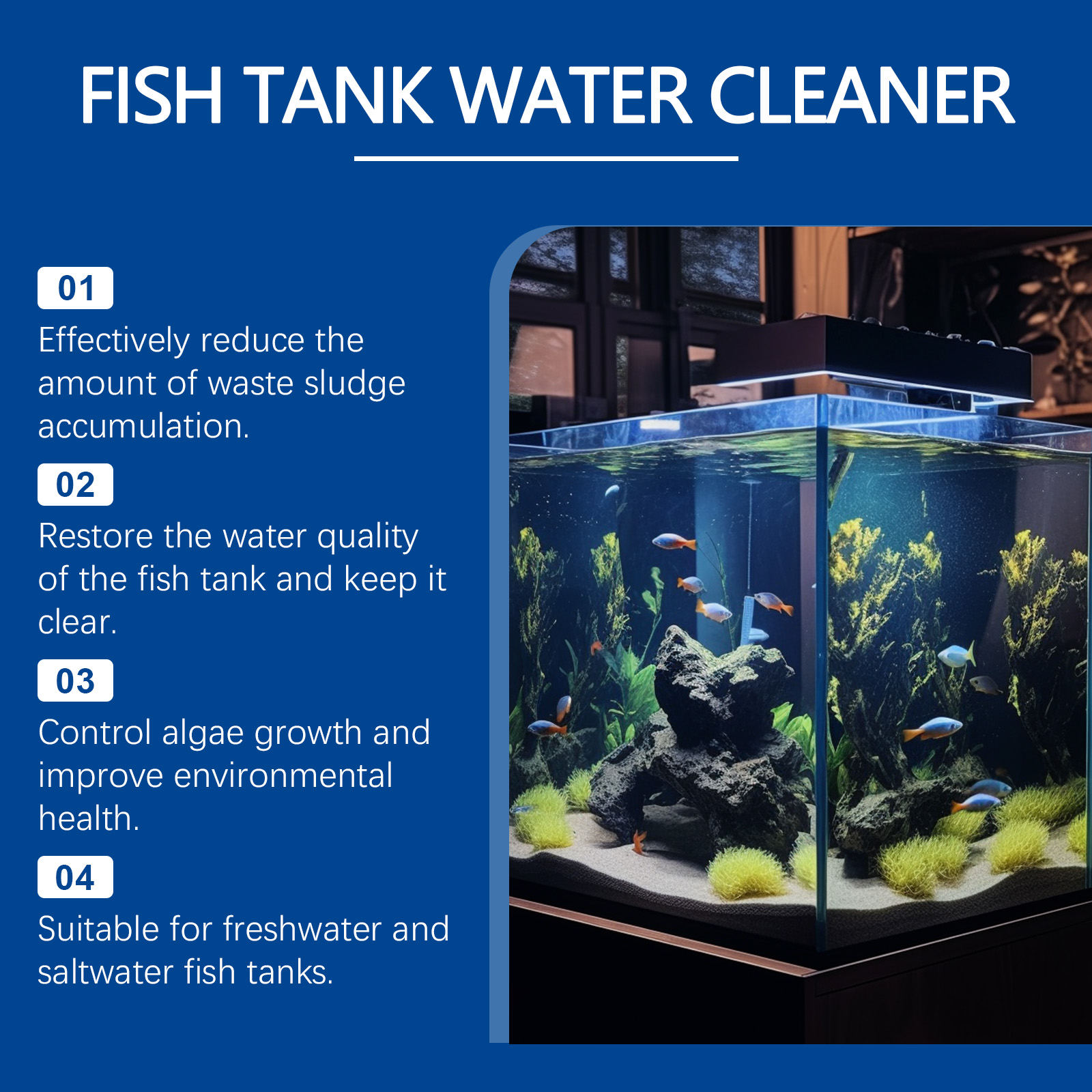 Aquarium Water Clarifier 100ml - Water Soluble Stabilizer avaliação e preço