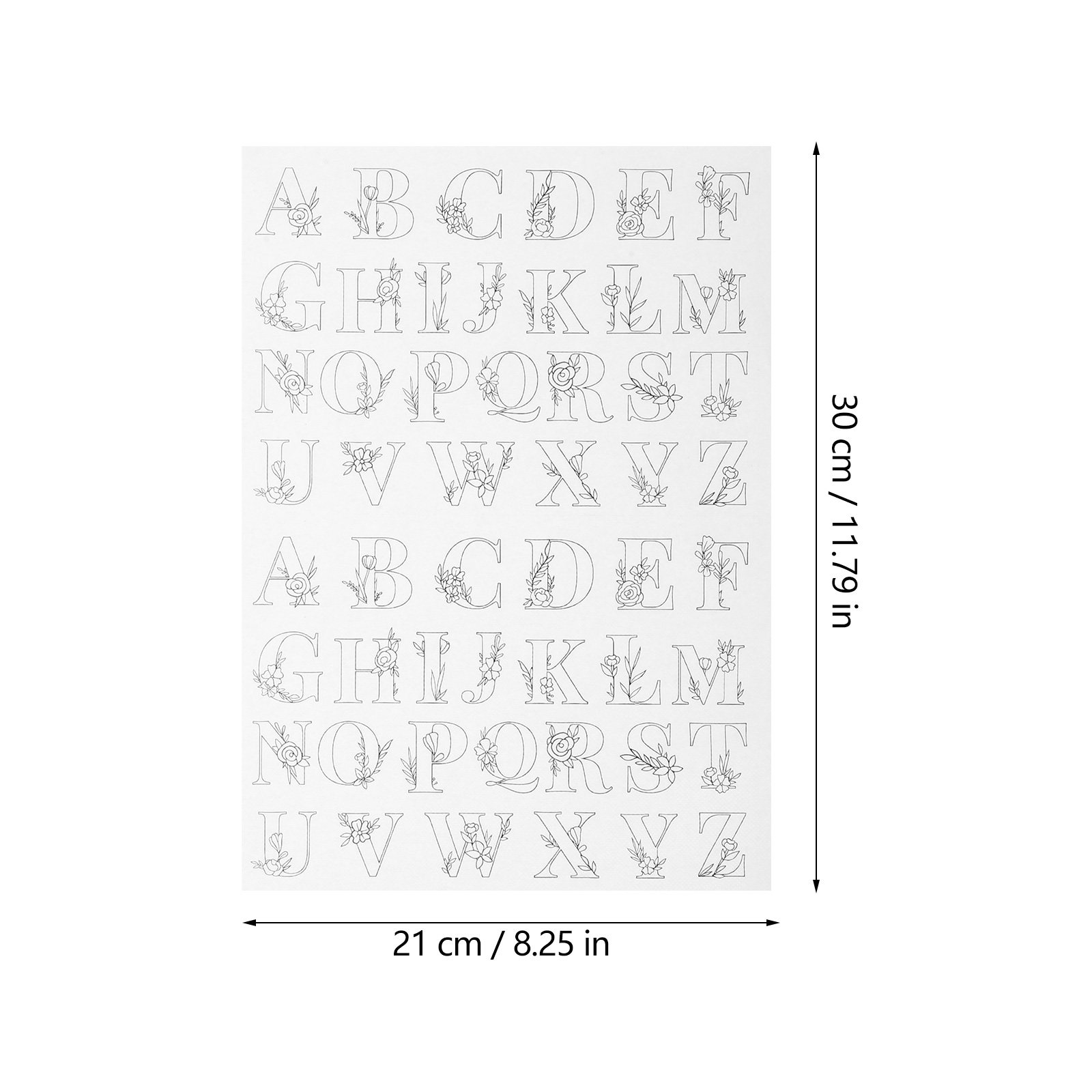 2 Pcs Alphabet Embroidery Stab - Embroidery Alphabet Designs avaliação e preço