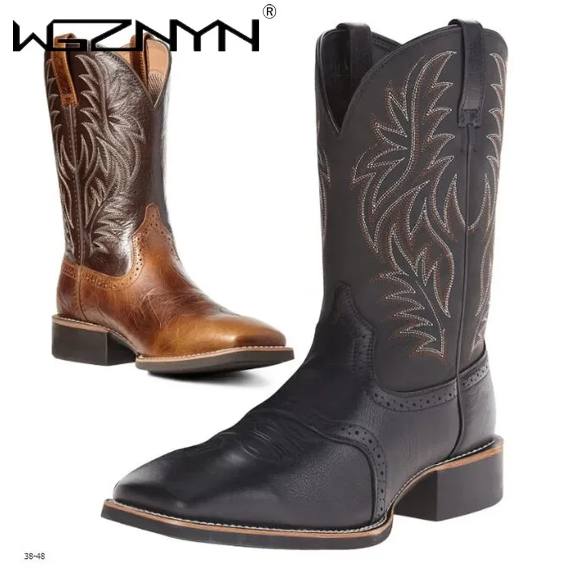 Men High Boots Embroidery Retr - Embroidery Design avaliação e preço
