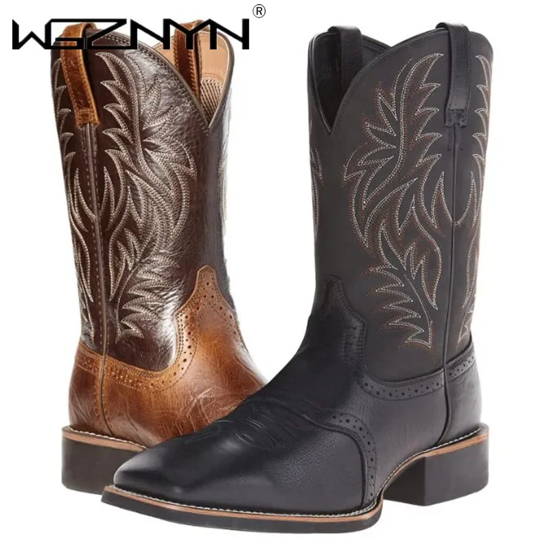 Men High Boots Embroidery Retr - Embroidery Design avaliação e preço