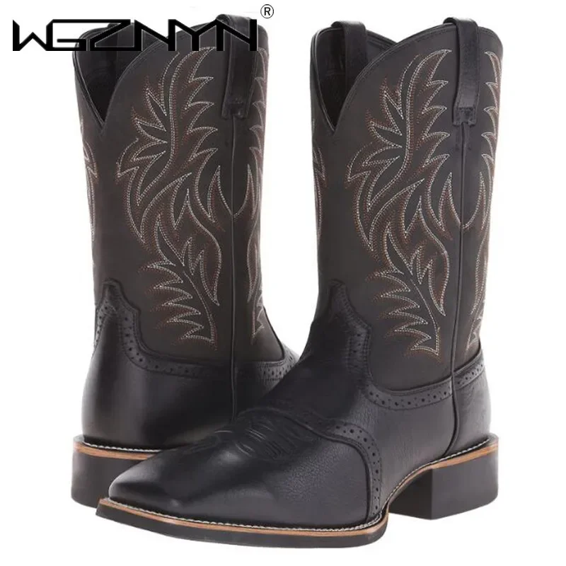 Men High Boots Embroidery Retr - Embroidery Design avaliação e preço