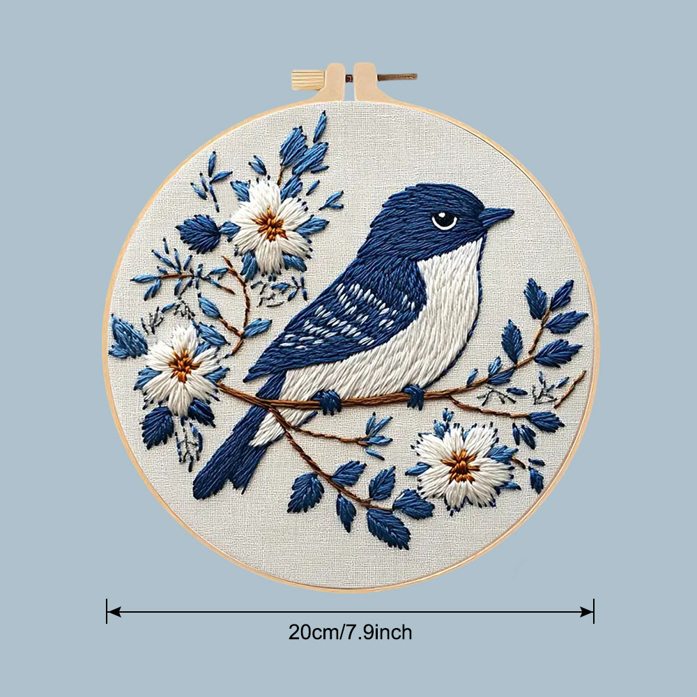 1pc Cross Stitch Kits Bird Flo - Embroidery Whale avaliação e preço