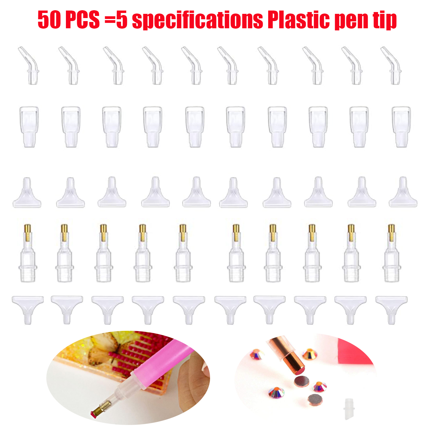 50 Pcs Diamond Painting Art Dr - Embroidery Needle Pen avaliação e preço