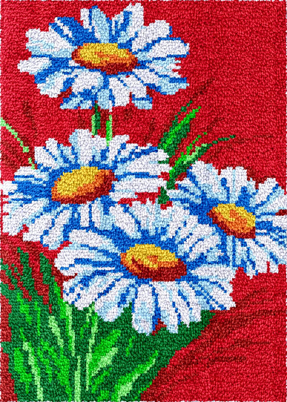 Flowers Daisy carpet embroider - Embroidery Daisy Flower avaliação e preço