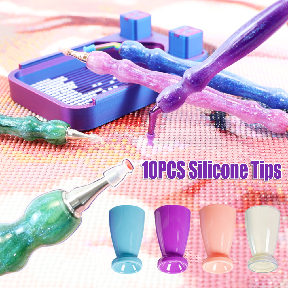10PCS Mini Silicone Tips For D - Embroidery Needle Pen avaliação e preço