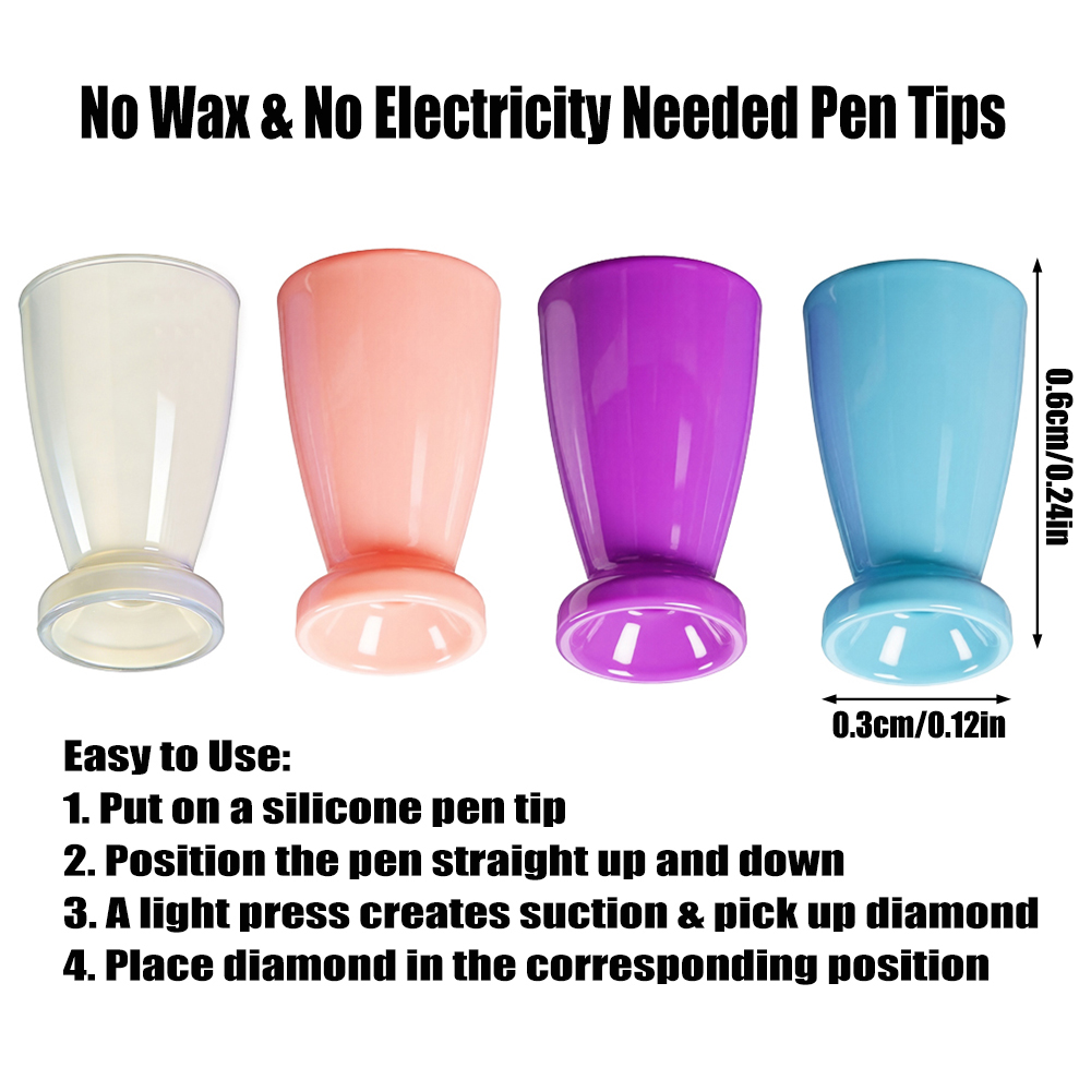 10PCS Mini Silicone Tips For D - Embroidery Needle Pen avaliação e preço