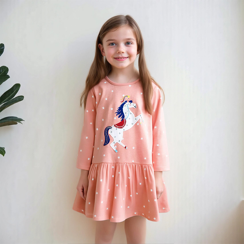 Little Maven Autumn Spring Pri - Embroidery Unicorn avaliação e preço