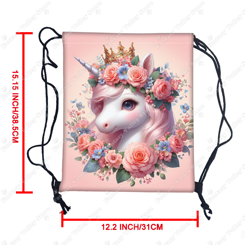 Cute Unicorn Flower Print Draw - Embroidery Unicorn avaliação e preço