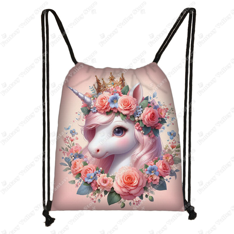 Cute Unicorn Flower Print Draw - Embroidery Unicorn avaliação e preço