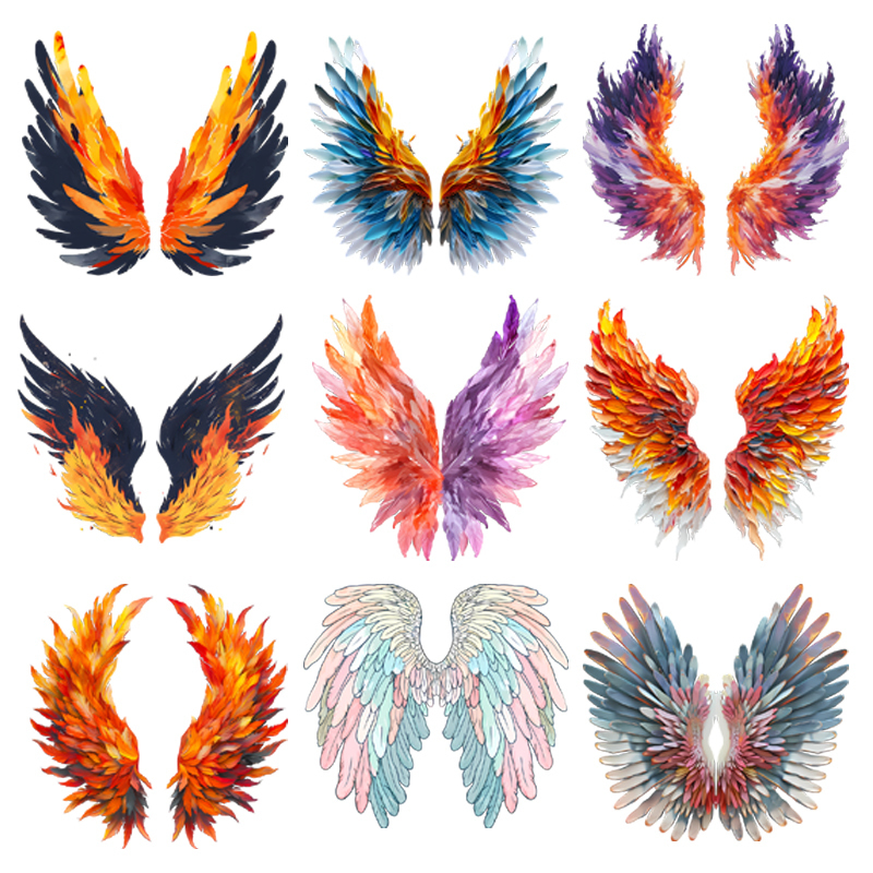 23cm Fashion Wings Angel Wings - Embroidery Unicorn avaliação e preço