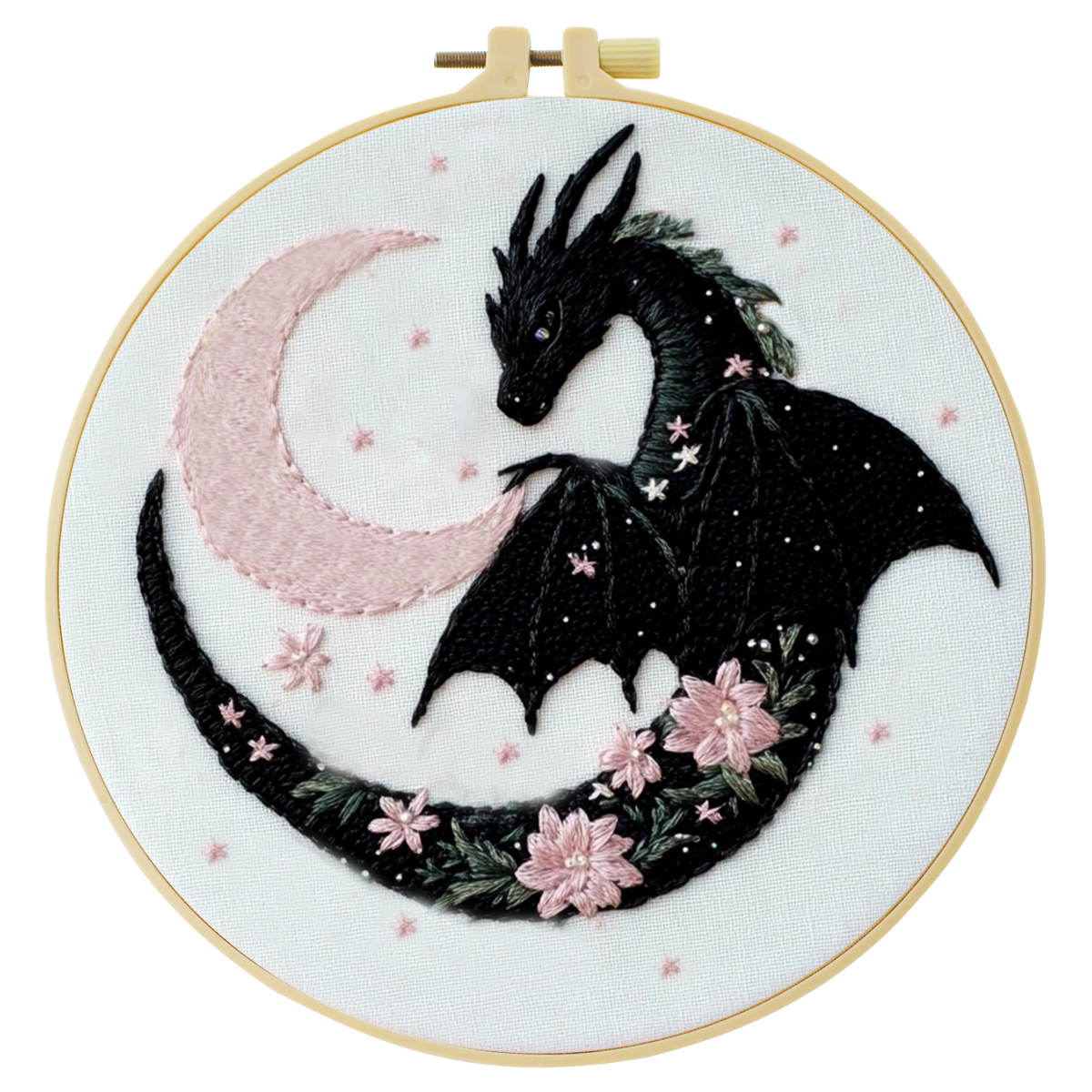 1pc 20X20CM/7.87inch The Drago - Embroidery Whale avaliação e preço