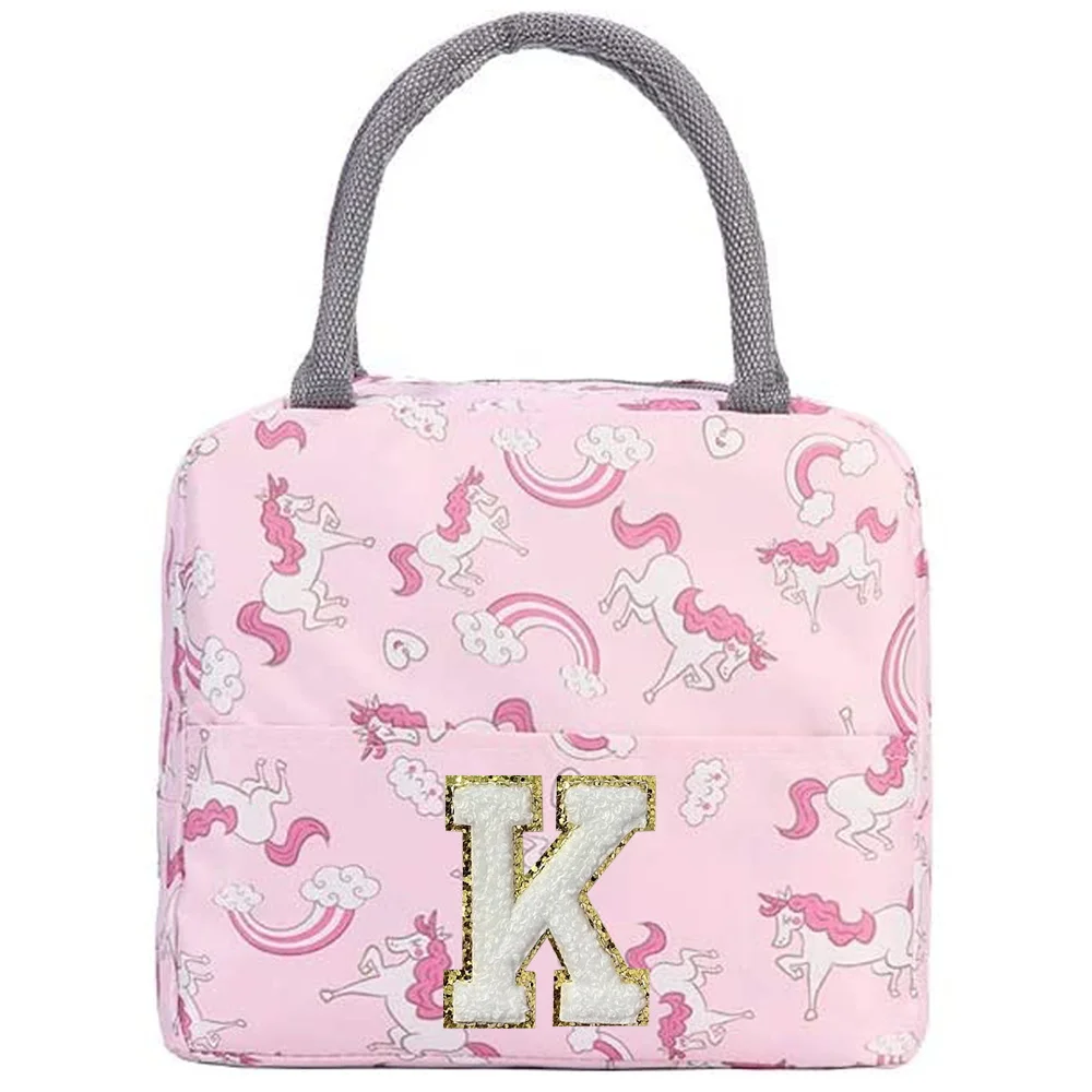 Insulation Lunch Bag Cute Unic - Embroidery Unicorn avaliação e preço