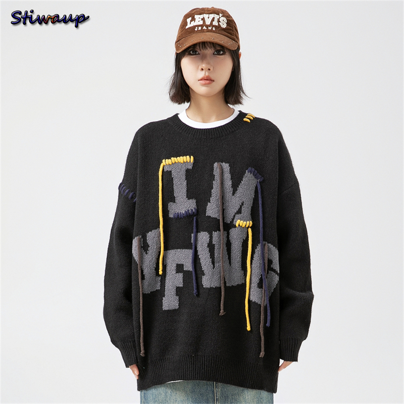 Ladies Oversize Sweater Woman  - Embroidery Alphabet Designs avaliação e preço