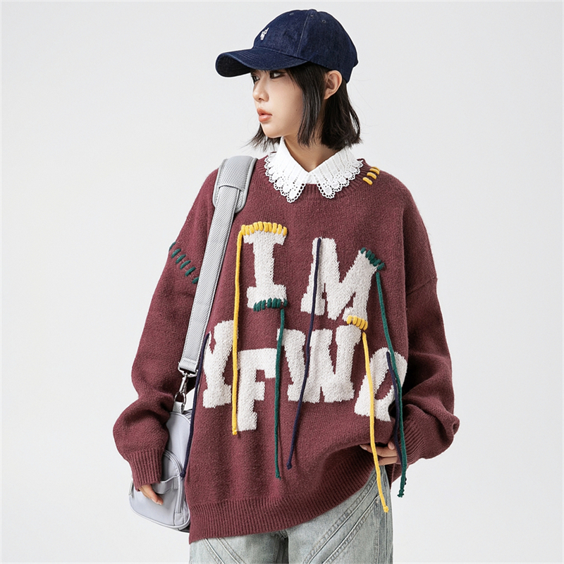 Ladies Oversize Sweater Woman  - Embroidery Alphabet Designs avaliação e preço