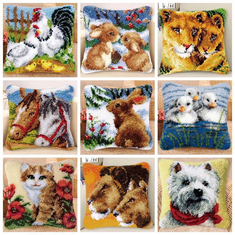 Rabbit Horse Latch Hook Kits S - Embroidery Horse avaliação e preço