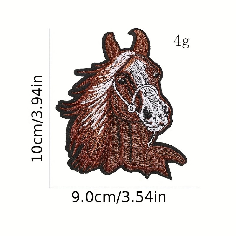 Horse Head Adhesive Embroidery - Embroidery Unicorn avaliação e preço