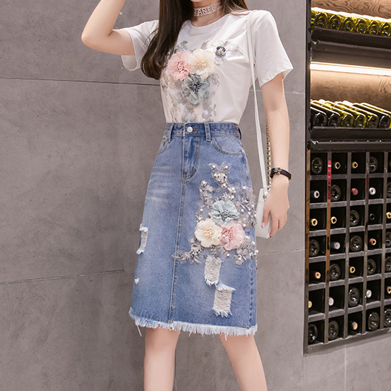 Women Heavy Work Embroidery 3D - Embroidery Jeans avaliação e preço