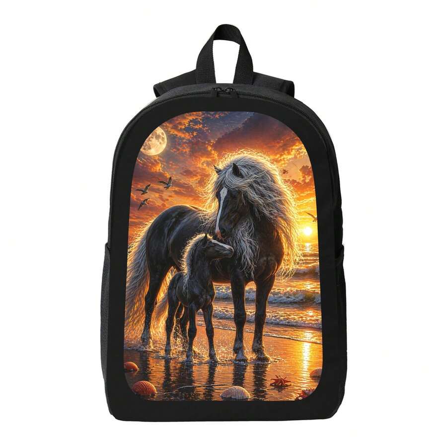 Dreamy Horse Sunset Print Back - Embroidery Horse avaliação e preço