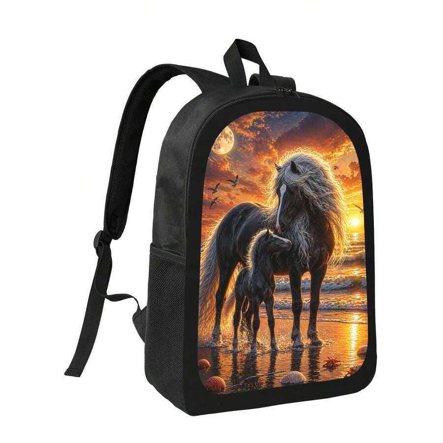 Dreamy Horse Sunset Print Back - Embroidery Horse avaliação e preço