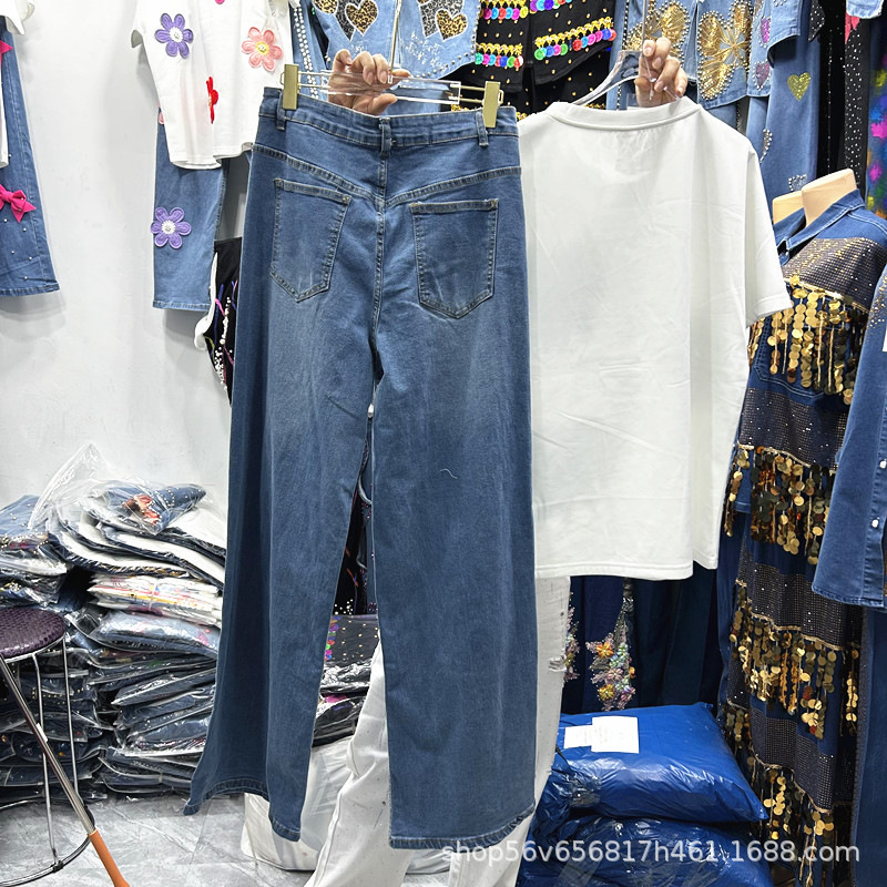 New Spring Summer Women Two-pi - Embroidery Jeans avaliação e preço