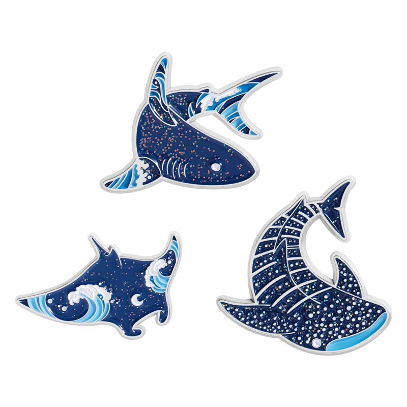 Cartoon marine creatures Ename - Embroidery Whale avaliação e preço