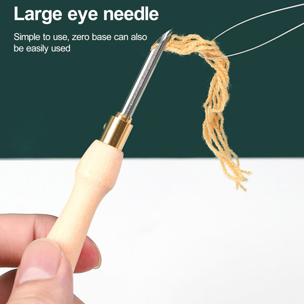 Embroidery Needle Wooden Handl - Embroidery Needle Pen avaliação e preço