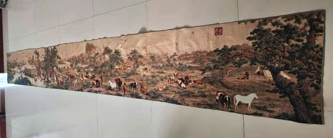 5M Super size Chinese Folk Sil - Embroidery Horse avaliação e preço