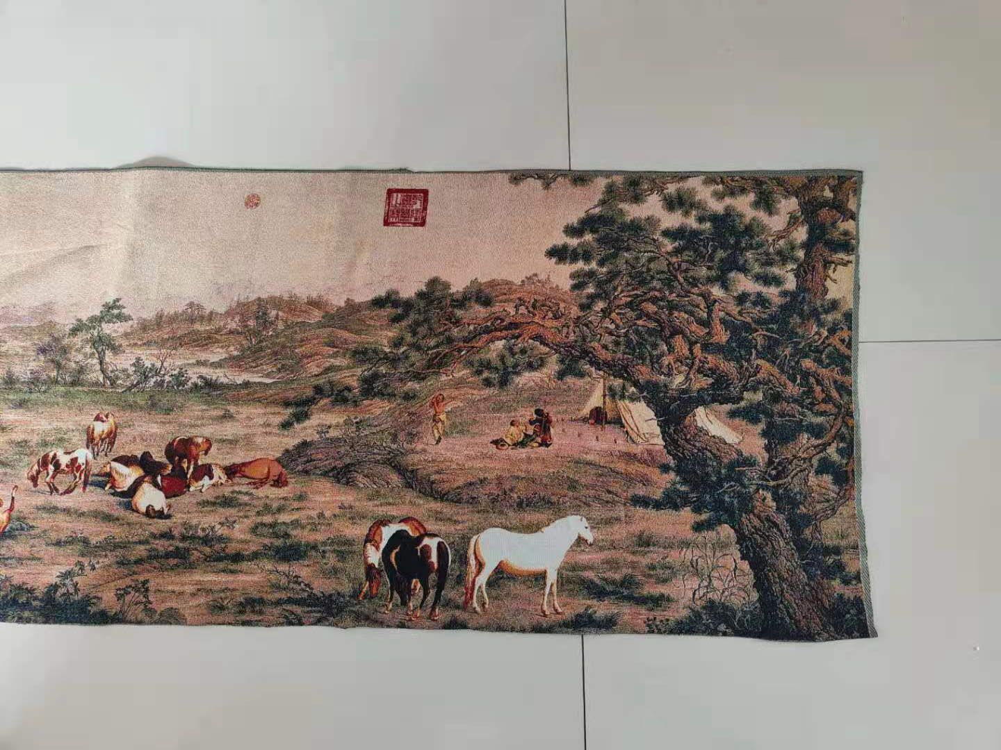 5M Super size Chinese Folk Sil - Embroidery Horse avaliação e preço