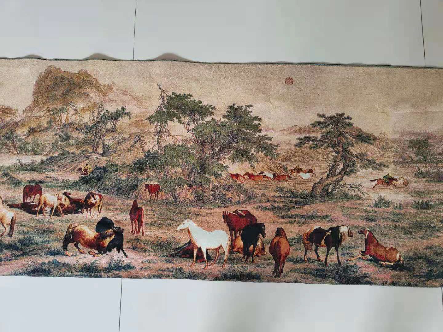 5M Super size Chinese Folk Sil - Embroidery Horse avaliação e preço